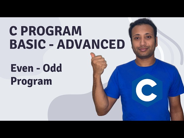 C Program English Tutorial 42 : Check a number is Even or odd