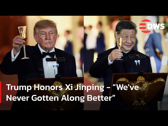 Trump Hosts State Dinner For Chinese President Xi Jinping At White House | DWS News | AC1F