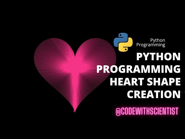 From Code to Love: Python Tutorial for Heart Shape Creation. Heart shape created from python library