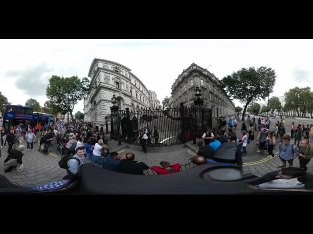 Downing Street in London - the day Theresa May announced her first cabinet.