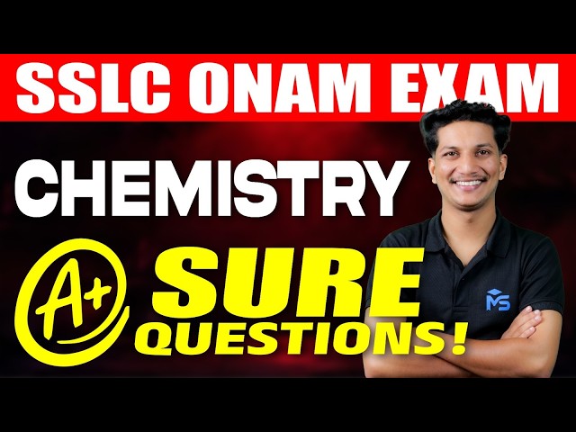 SSLC Onam Exam Chemistry A+ Sure Questions  MS SOLUTIONS