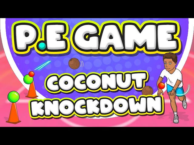 🥥🎾Coconut knockdown - PE game for throwing & target practice!