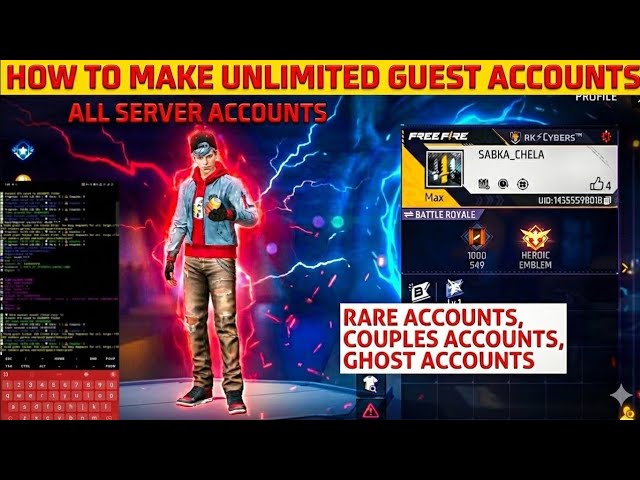 How To Make OB52 Guest Account Generator in Termux ⚡ Rare & Couples Account Trick 😍