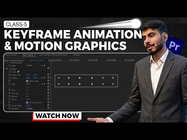 How to Use Keyframes in Adobe Premiere Pro — Animation & Motion Graphics