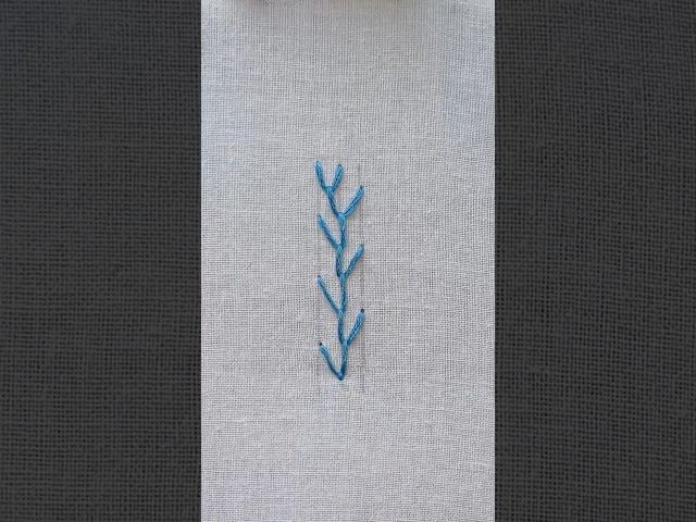 Beautiful Feather stitch tutorial #stitch #featherstitch #embroidery