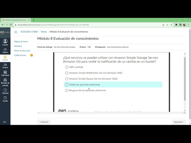 AWS Academy Cloud Operations || Evaluation 8 || Check Answer