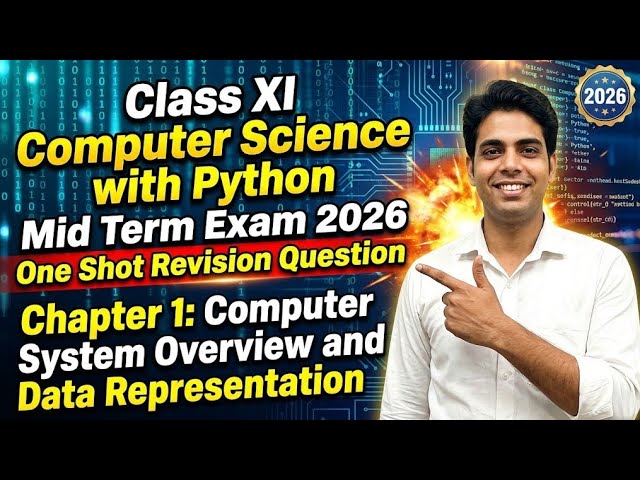 Mid Term Exam Class 11 Computer Science with Python One Shot Revision #computerscience 