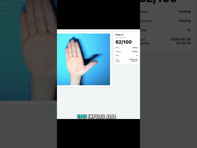How to Train own ML Model with Gestures - Arduino UNO Q & Edge Impulse #diy #ai #maker #engineering