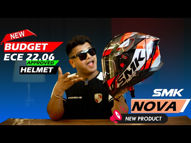 Newly Launched😍 SMK Nova Helmet | Budget ECE 22.06 Certified | Best Helmet in 4000-5000 | SMK Nova