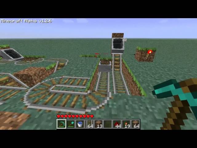 Minecraft: Automatic Cart Station Tutorial [Alpha 1.2 - Beta 1.5]