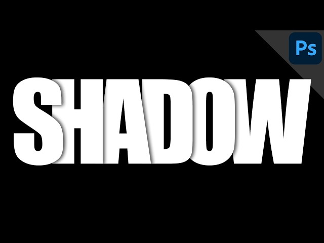 How to Create Overlapping Text with Shadows in Photoshop | Adobe Photoshop Tutorial