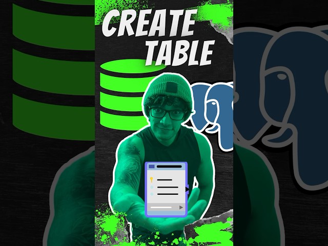 PART I Create a table in PostgreSQL. #databases #sql #postgresql