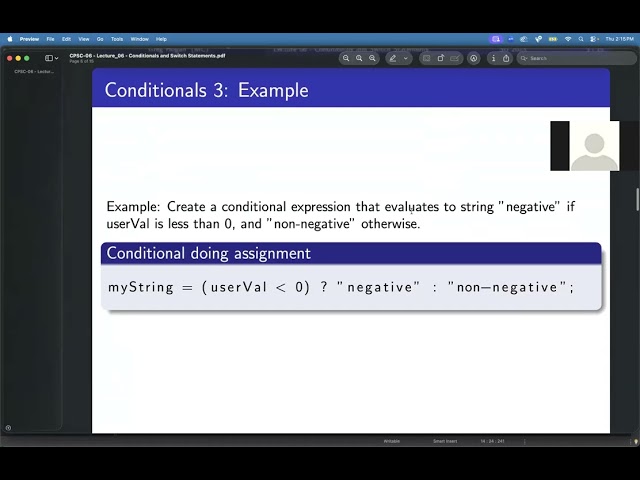 CPSC-06 Week 08 Lecture 01
