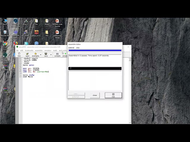 L16 Assembly code format and basics of emu8086 | emu8086 | Microprocessor & Assembly Language