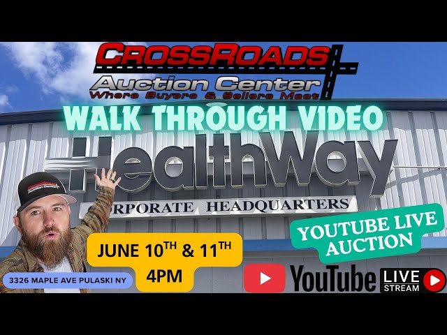 Walk though video for our June 10th and 11th YouTube live auction 