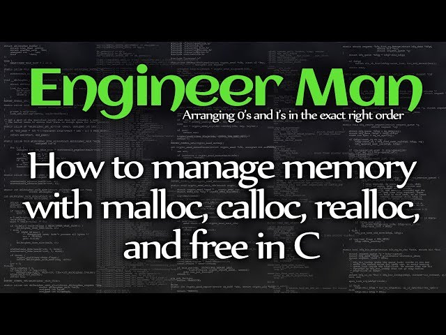 How to manage memory with malloc, calloc, realloc, and free in C