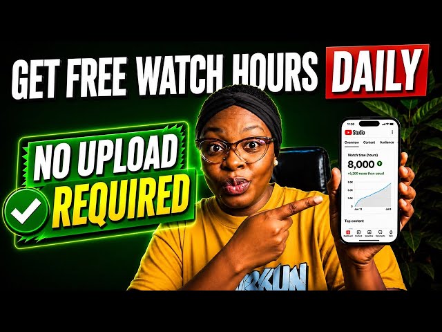🔥New Update! You Can Now Get 4,000 HOURS Without Uploading Any Video on Youtube - Do This!