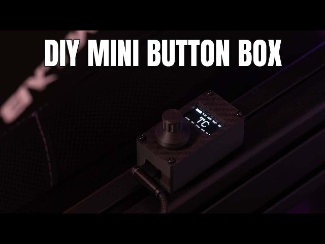 DIY Mini Button Box for Simracing Demo - 60 Functions with  EC11 Encoder + SSD1306 OLED Screen