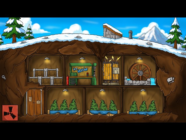 I Built a Hidden Underground Farm That Runs Itself in Solo Rust...