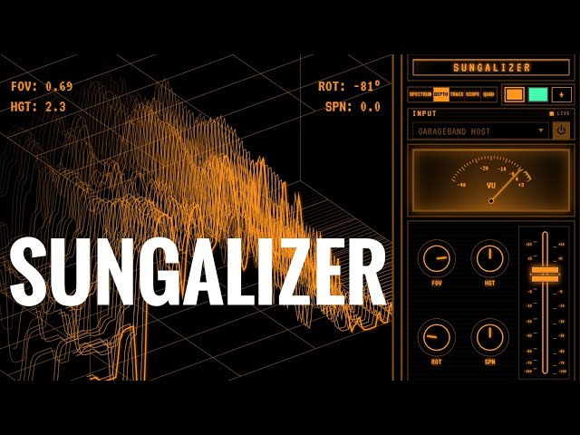 Sungalizer (AUv3) iPad & iPhone Retro Audio Visualizer App