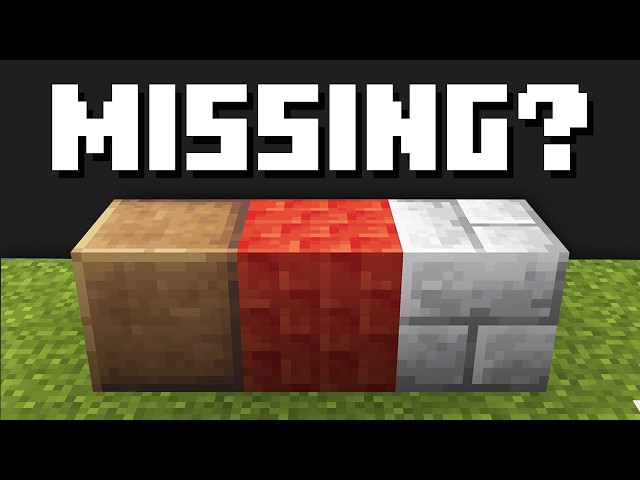 I added 50 Missing Blocks Minecraft NEEDS