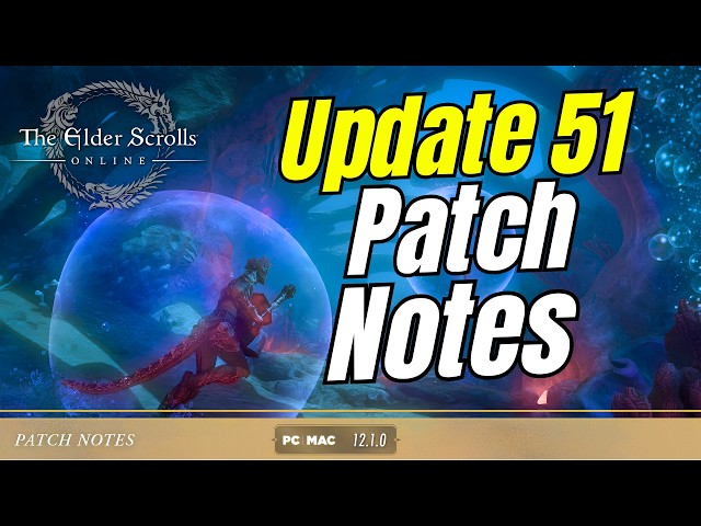 Update 51 Patch Notes FIRST LOOK (HUGE Battleground Changes!) | Elder Scrolls Online