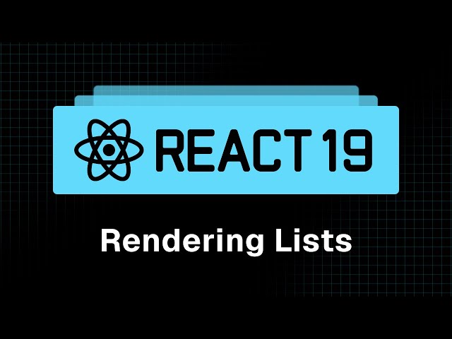 React 19 Tutorial - 11 - Rendering Lists
