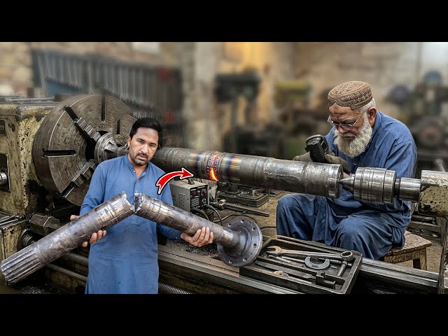 This Truck Axle Broke in Half! | Heavy Truck Axle Repair by Pakistani Mechanics