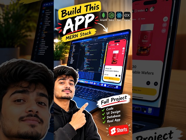 I Built This App Using MERN Stack 🤯🔥 | Full Stack Development #shorts