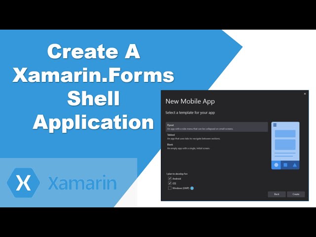 How to create a Xamarin.Forms Shell application