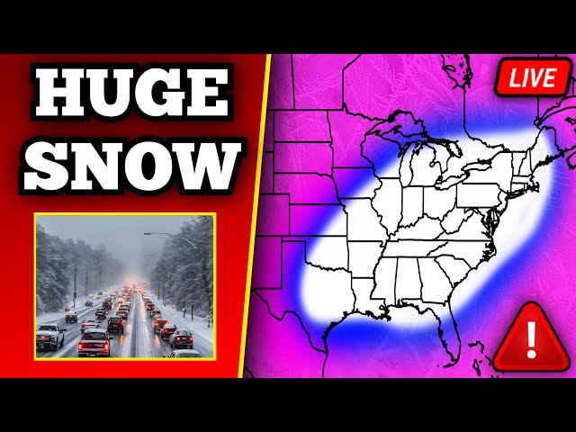 🔴 BREAKING EXTREME WINTER STORM COVERAGE - Tons Of Snow & Crippling Ice - With LIVE Storm Chasers