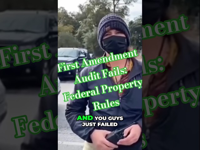 First Amendment Audit Fails: Federal Property Rules #shorts #FirstAmendmentAudit  #KnowYourRights