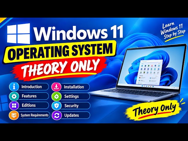 🔥 Start Learning Windows 11 | Complete Operating System Theory Class | Pyuthan IT Gyan