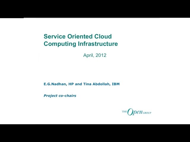 Service Oriented Cloud Computing Infrastructure