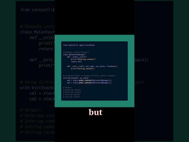 Python Trick: Using contextlib.ExitStack for Managing Multiple Context Managers