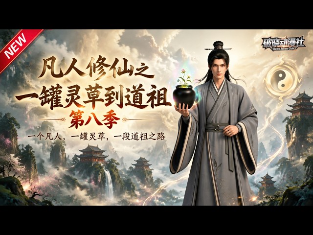 MULTISUB📢新番上线《凡人修仙之一罐灵草到道祖》第8季丨凡胎废根遭全族鄙夷，黑罐万物复制，海量资源堆出一代仙尊！#最新漫剧 #破晓动漫社