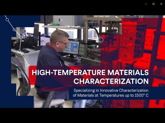 UDRI High-Temperature Materials Characterization Capabilities