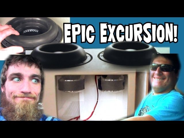 Biggest SUBWOOFER Excursion Ever w/ Dan's 2 Sundown Zv4 10" Subs on 1 Crescendo Bass Amplifier