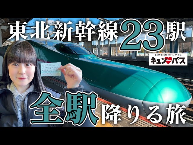 東北新幹線、全23駅降りてみた！【キュンパス】