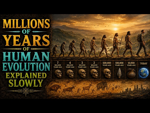 Millions of Years of Human Evolution Explained Slowly 🧬