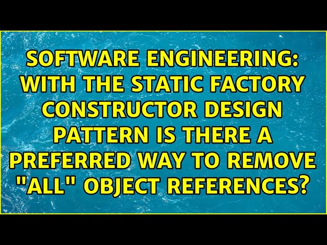 With the Static Factory Constructor design pattern is there a preferred way to remove "all"...