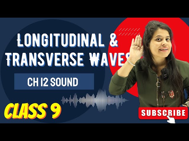 Longitudinal and Transverse Waves | Chapter 12 | Sound | Class 9 Science
