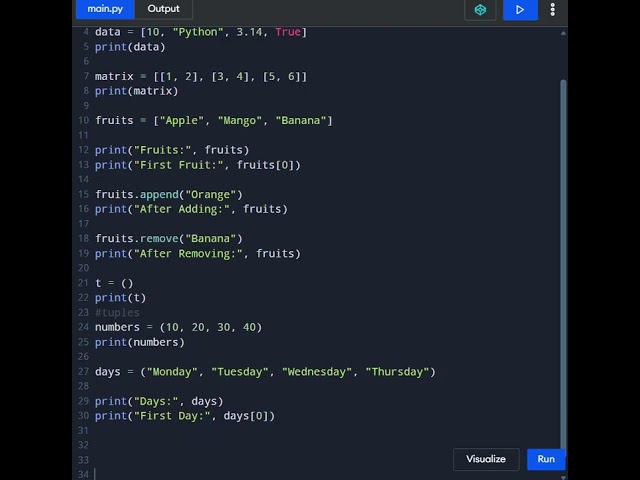 🐍 Master Python Data Types: List, Tuple, String & Dictionary #python