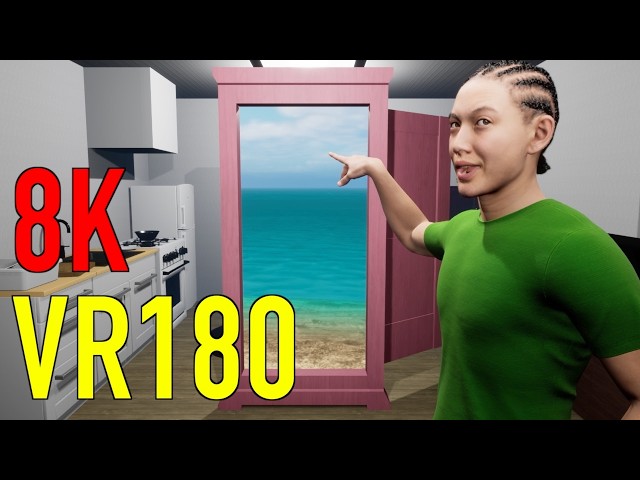 8K VR 180 - The Portal Door Tutorial - 3D Life-sized Experience