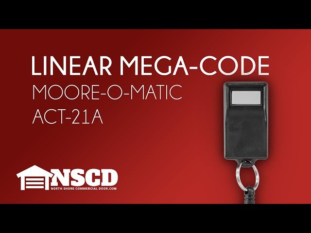 Linear Moore O Matic MegaCode ACT 21A ACP00607 Keychain Remote