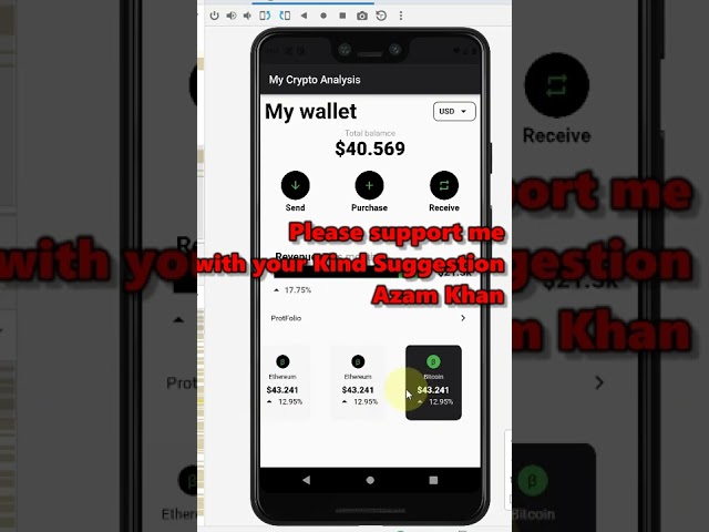 Crypto Analysis app in Flutter  Speed code app demo
