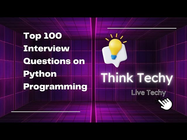 100+ Python Interview Questions & Answers | Freshers & Experienced Candidates | Crack Interviews