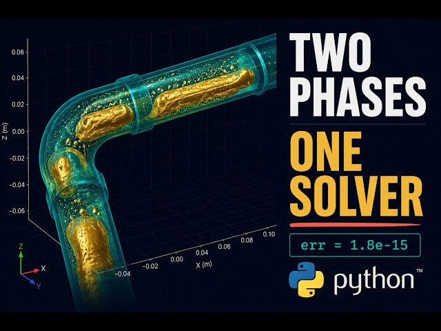 Multiphase CFD From Scratch: Slug Flow in 60 Lines of Python (Full Derivation)