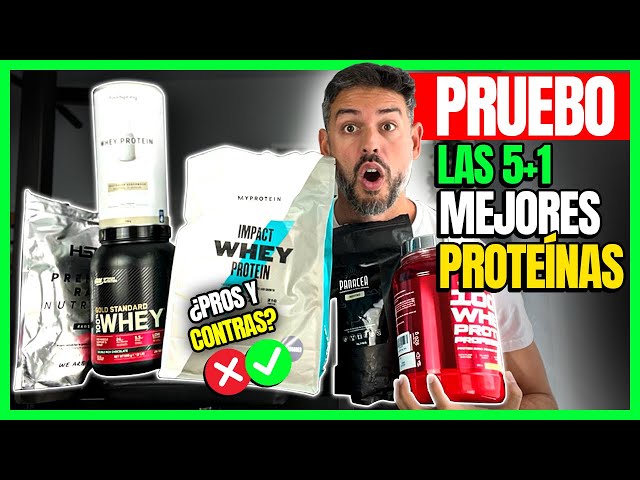 ⭕ Las 5+1 MEJORES PROTEÍNAS WHEY: Pros 👍 y Contras 👎 DESPUÉS de probarlas [2026]