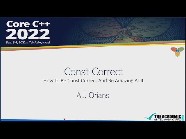 Const Correctness: How To Be Const Correct And Amazing At It